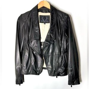Bod & Christensen Leather Biker Jacket